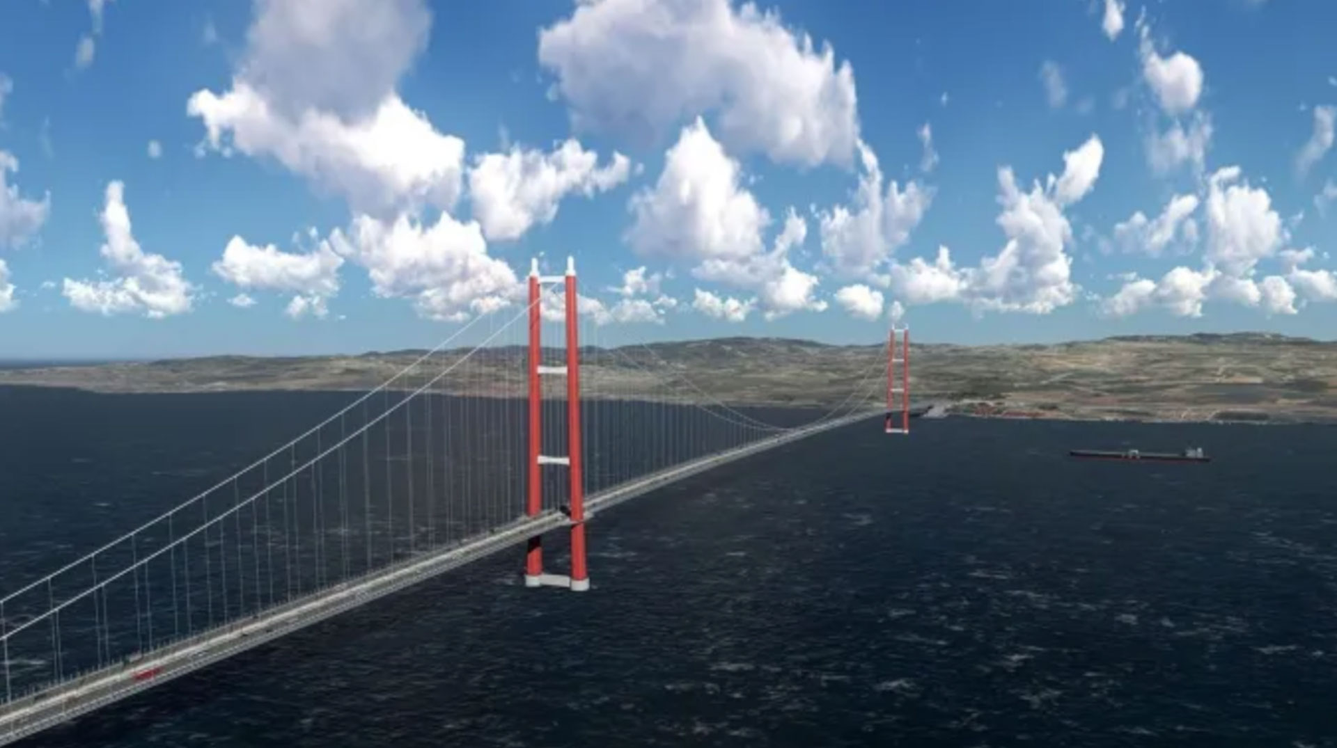 En Turquía el Puente colgante más largo del mundo